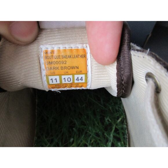 Cushe Men's Dark Brown Leather Sneakers Size 11 Sneakers Minimal UM00276 - Picture 7 of 8